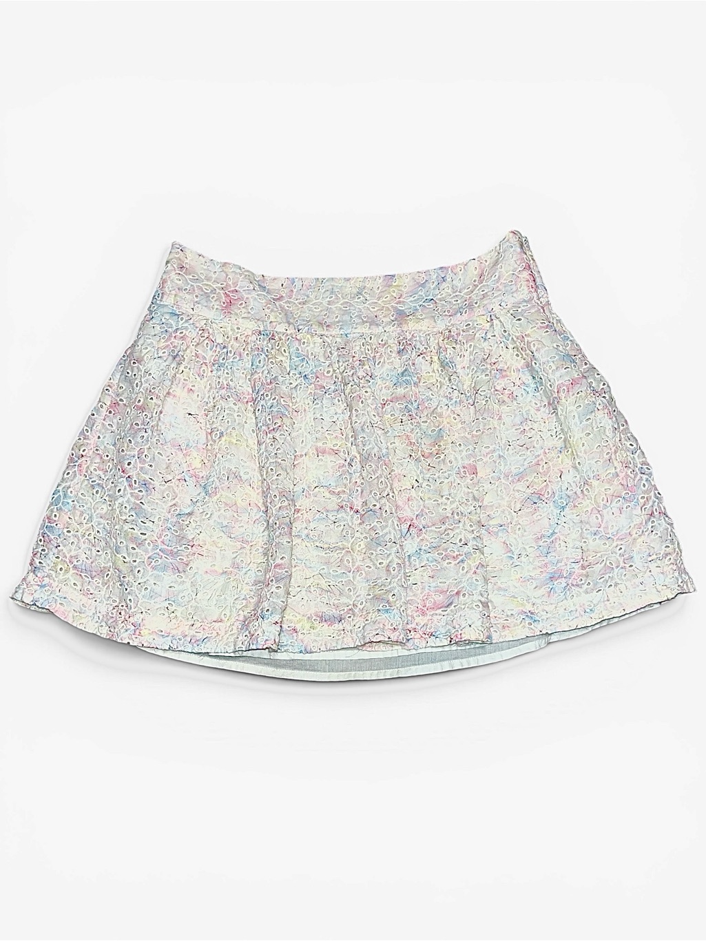 Theory - Mini Eyelet Skirt Tie-Dye Pastel